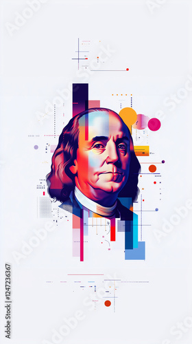 Portrait of Benjamin Franklin 