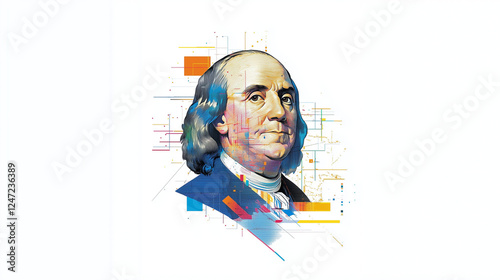 Portrait of Benjamin Franklin 