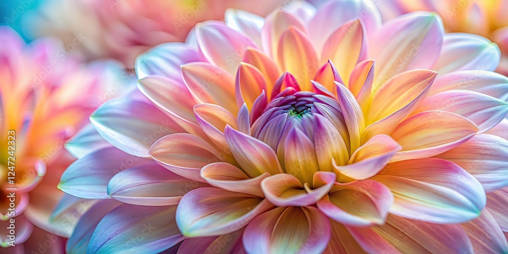 Fototapeta premium Vivid Flower Petals - Long Exposure Blurred Background