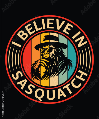 I Believe in Sasquatch t-shirt design