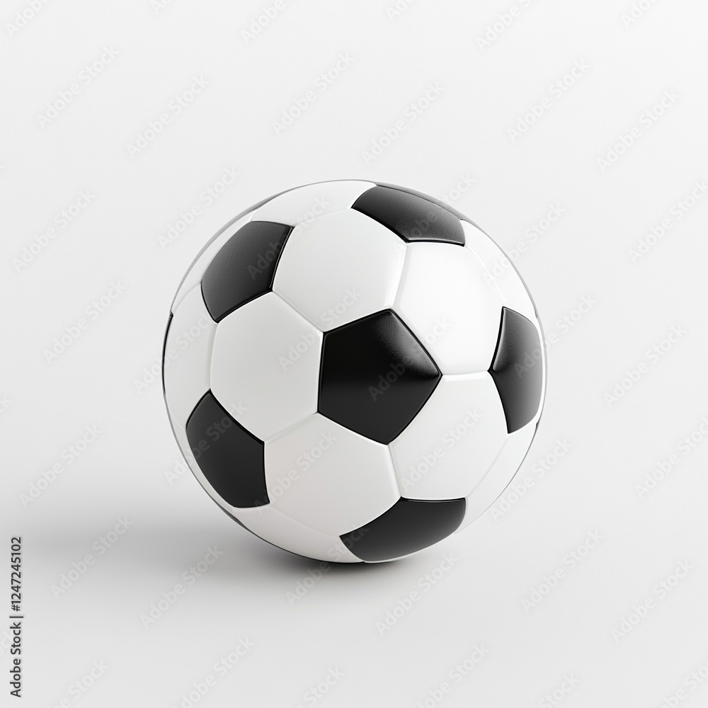 Fototapeta premium soccer ball on white background