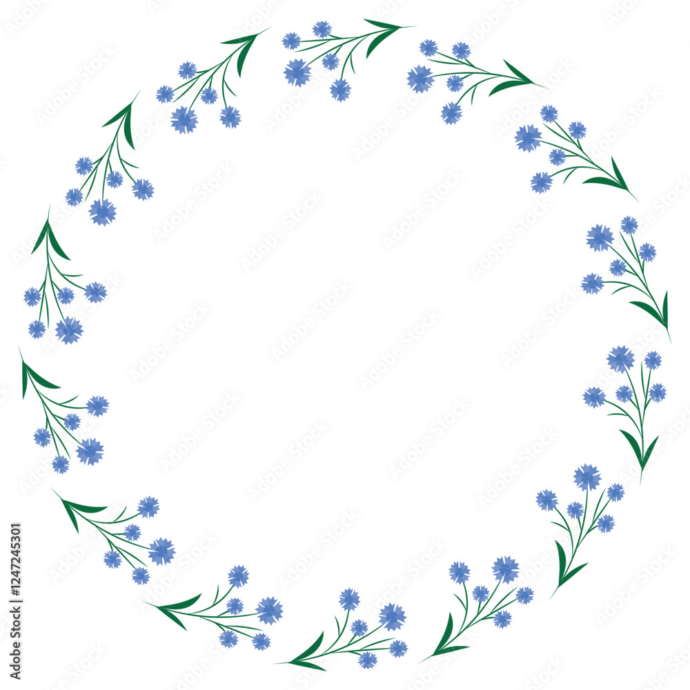 Spring floral frame. Flower design template. Romantic gentle wedding celebration banner. Plant decorative botanical border. Vegetation decor. Elegant summer floral wreath. Vector illustration. Spring floral frame. Flower design template. Romantic gentle wedding celebration banner. Plant decorative botanical border. Vegetation decor. Elegant summer floral wreath. Vector illustration.