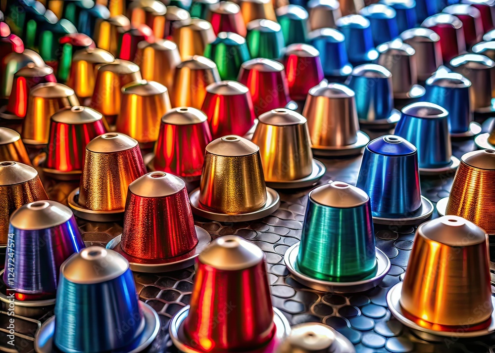 Worn Coffee Capsules Architectural Photography - Industrial Aesthetic