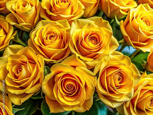 Yellow Roses Blooming, Floral Photography,  Beautiful Bouquet,  Nature,  Roses,  Flowers,  Spring,  Bokeh,  Close Up,  Macro,  Luxury,  Elegant,  High Quality,  Realistic,  Studio,  Floral Design,  Gi