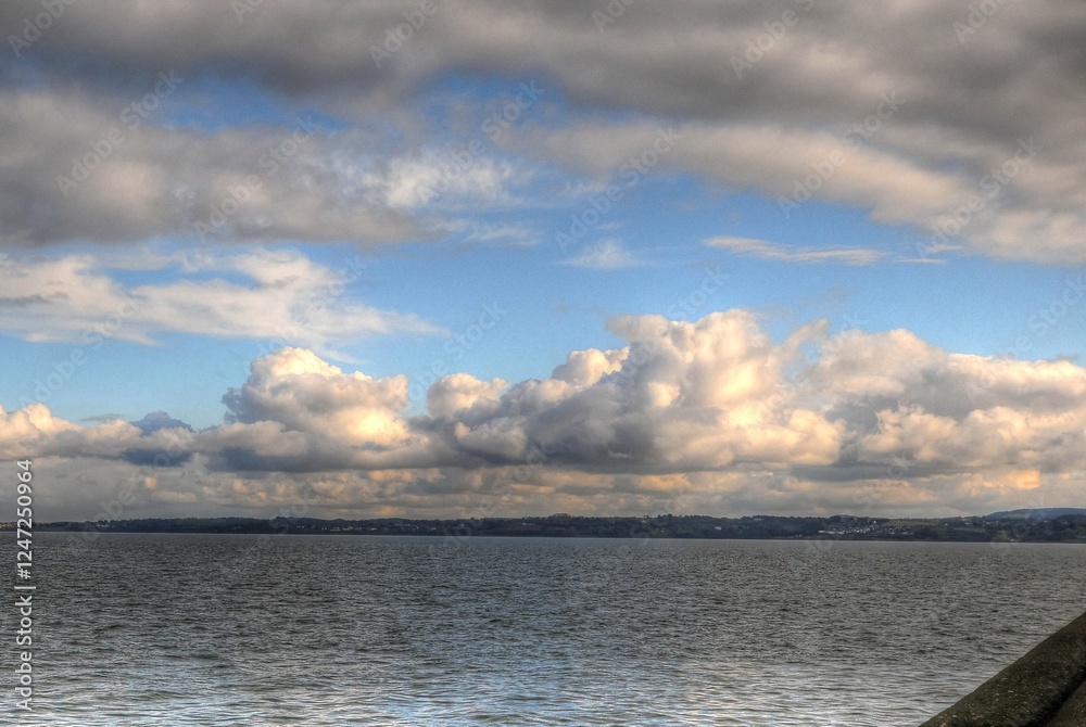 Obraz premium Sea Sky Clouds