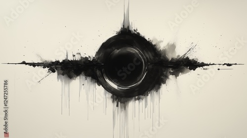 Ink painting wonders of the universe