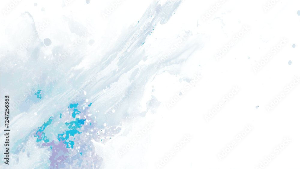 Obraz premium Abstract splashed watercolor textured background.