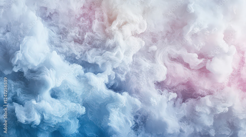 Fototapeta premium Ethereal Cloudscape: Dreamy Abstract Background with Soft Pastel Colors