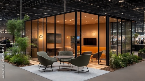 Modern Glass Enclosed Meeting Room Design