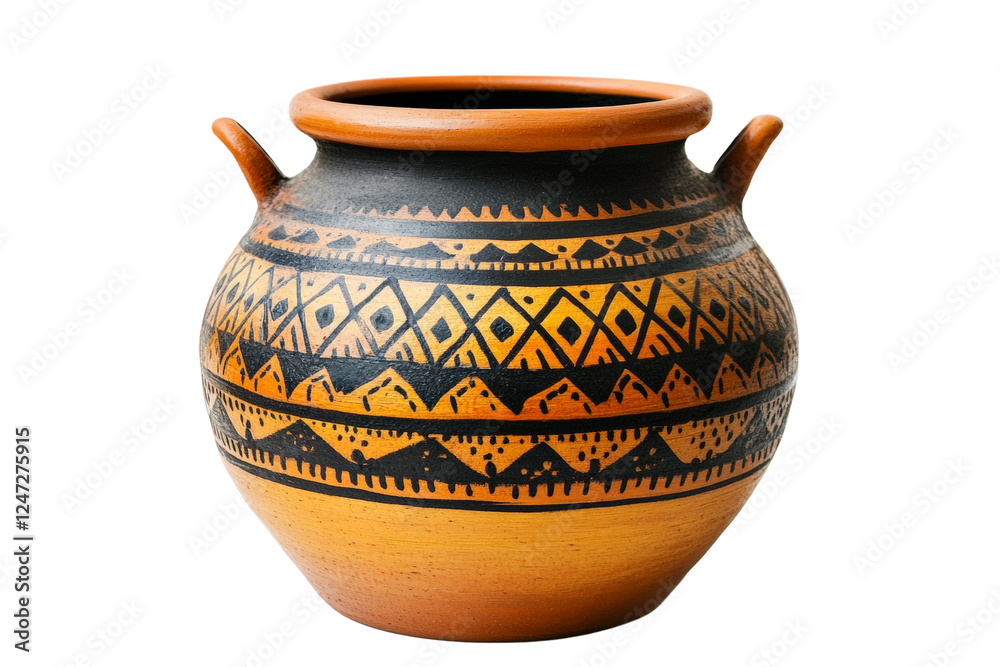 Artisan perspectives handcrafted pottery in a traditional workshop isolated on transparent background Artisan perspectives handcrafted pottery in a traditional workshop isolated on transparent background