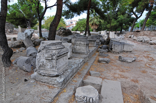 A view from the Ancient City of Thyateira in Akhisar, Manisa, Turkey photo