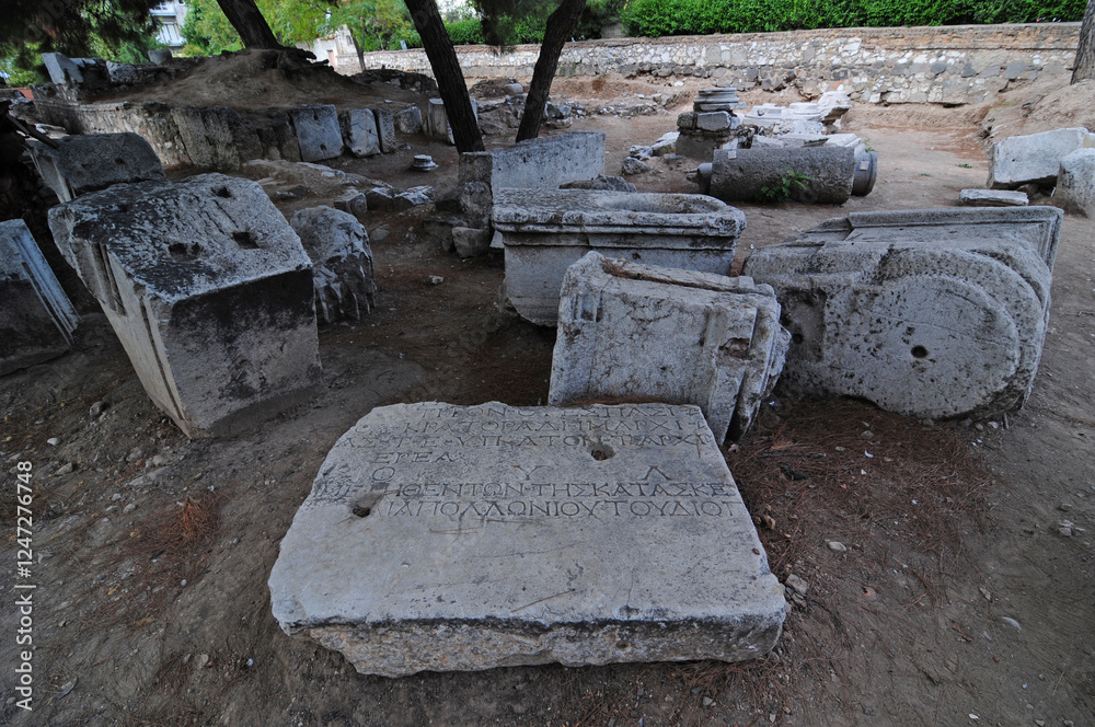 A view from the Ancient City of Thyateira in Akhisar, Manisa, Turkey A view from the Ancient City of Thyateira in Akhisar, Manisa, Turkey