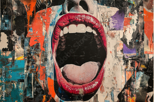 Contemporary Art of a Screaming Mouth
