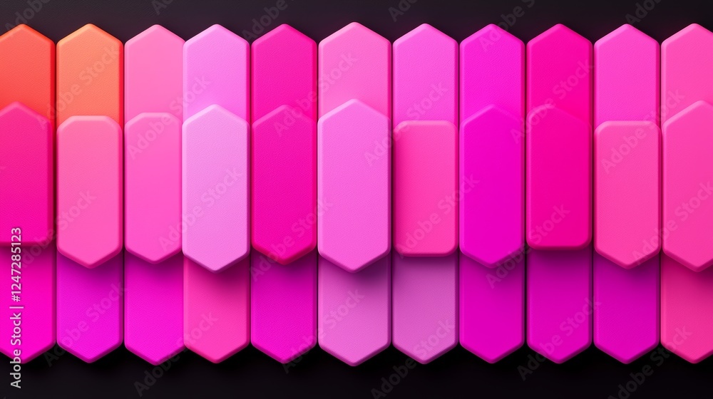 Abstract Geometric Background Featuring Vibrant Shades of Pink and Modern Design Elements