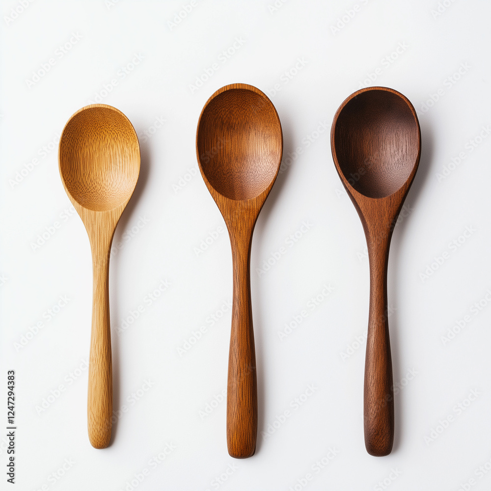 Wooden Spoon Isolated on white Background Wooden Spoon Isolated on white Background
