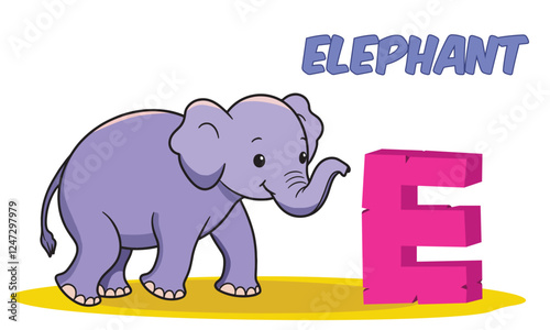 E for elephant 