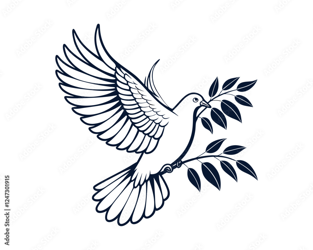 Obraz premium Dove Bird vector
