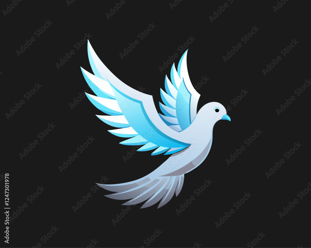 Fototapeta premium Dove Bird vector 