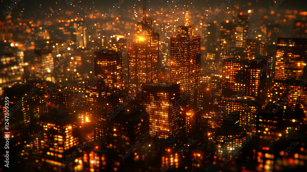 Sleek dark office buildings glow as dusk descends, symbolizing power and ambition. The bright modern tones contrast with the deepening night, evoking mystery, opportunity, and urban sophistication Sleek dark office buildings glow as dusk descends, symbolizing power and ambition. The bright modern tones contrast with the deepening night, evoking mystery, opportunity, and urban sophistication