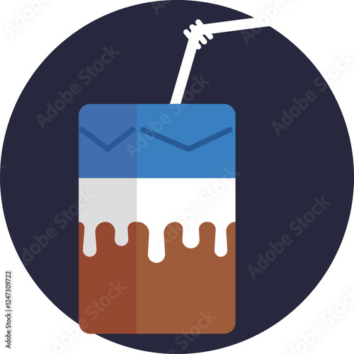 A drink made by mixing chocolate and milk, representing a popular comfort beverage.