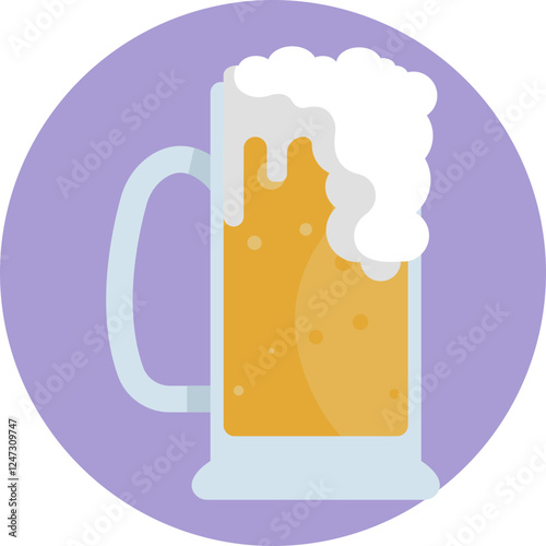 Cold Pint of Beer – A tall glass of beer with a foamy head, representing refreshment and enjoyment.