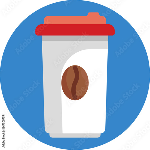 A cup filled with coffee, signifying relaxation or a morning pick-me-up.