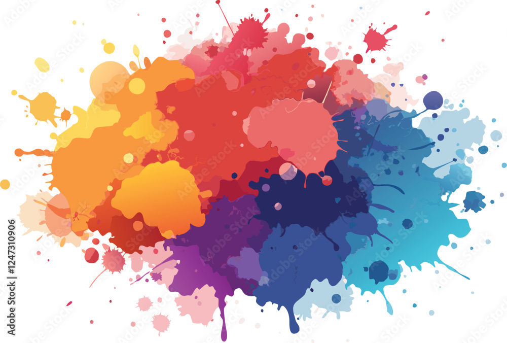 Obraz premium watercolor texture splatter stain background