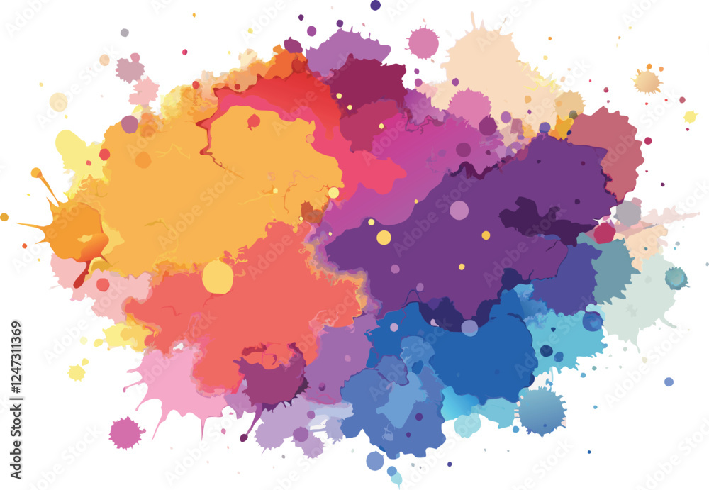 Fototapeta premium watercolor texture splatter stain background