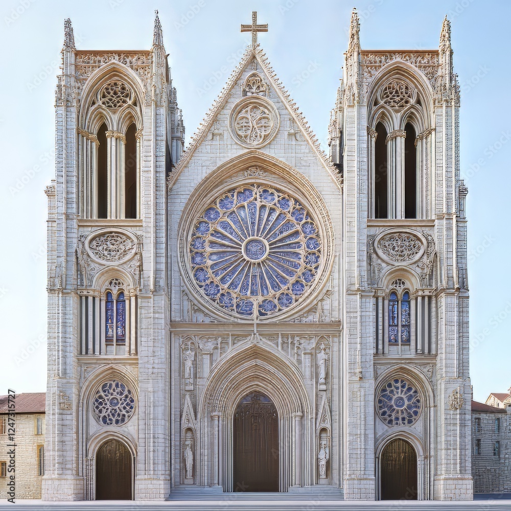 Obraz premium Ornate Cathedral Facade