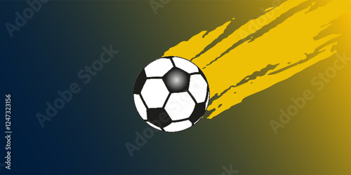 A soccer ball. 3D sketch design and illustration. 3D high quality rendering.