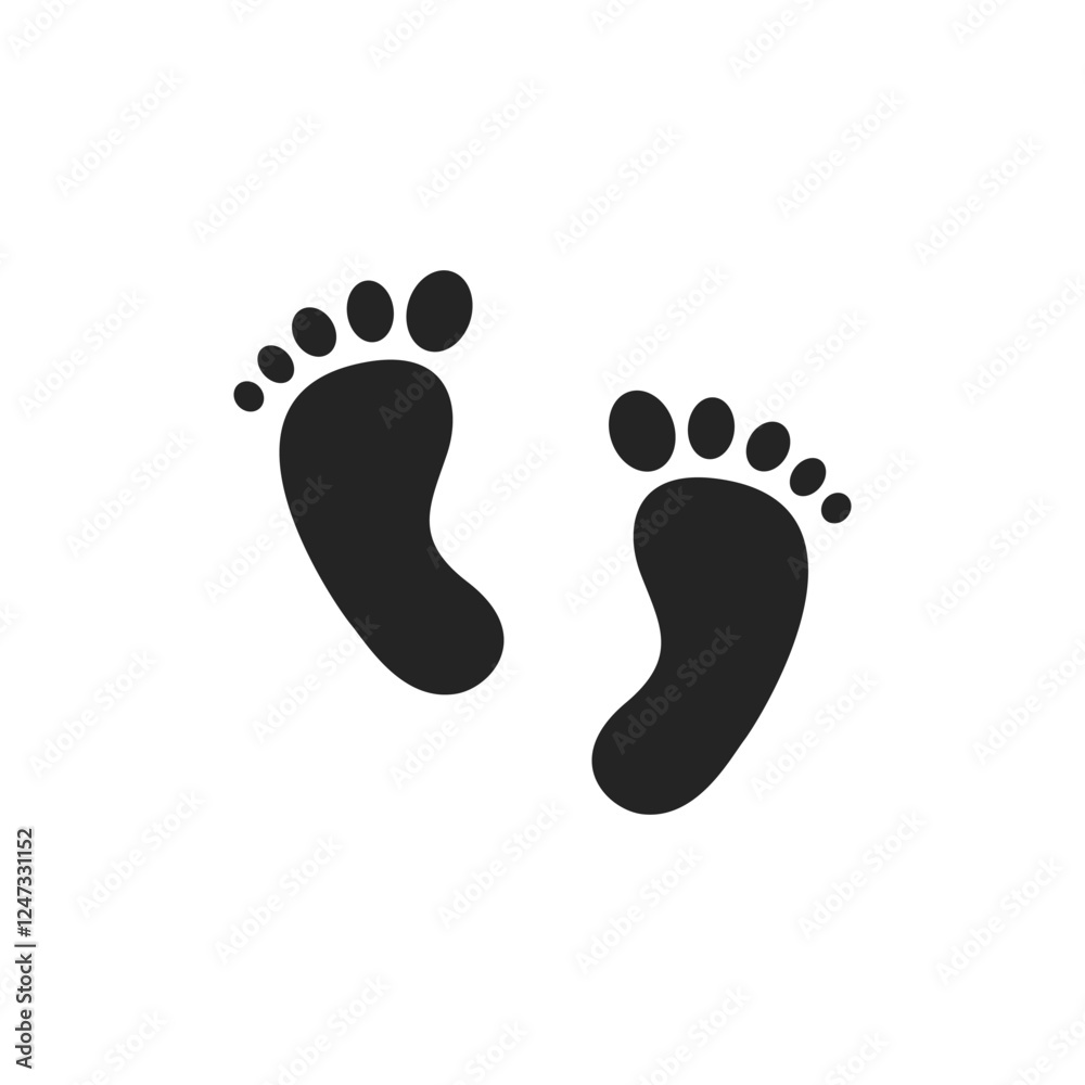 Step footprint path. footstep print and shoe step . shoe tread footprints vector illustration isolated on white background. Step footprint path. footstep print and shoe step . shoe tread footprints vector illustration isolated on white background.