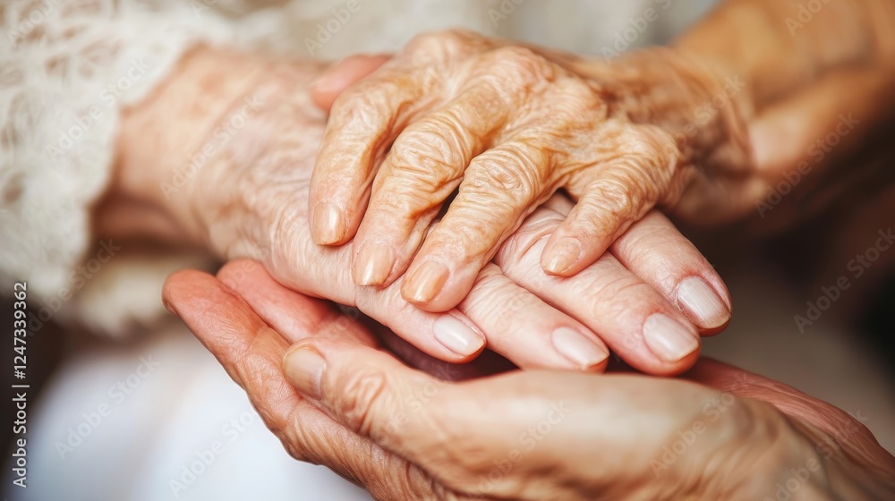 Fototapeta premium Supportive group therapy and community resources for alzheimer s and dementia care services