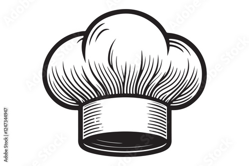 Chef Hat with Sign Vector Illustration