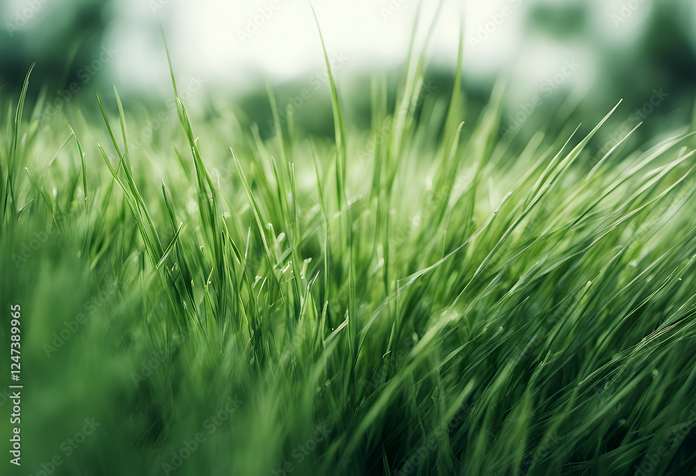 Obraz premium watercolor grass white green background isolated herb spring summer ecology herbage turf lawn hay sward cereal stalk wild plant meadow herbal organic eco vernal hand-drawn floral garden drawing