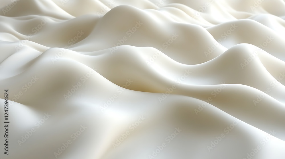 Obraz premium Abstract White Wave Pattern Background Image