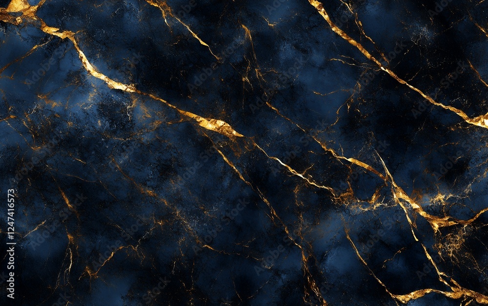 Elegant deep blue and gold marble texture with natural cracked vein patterns and metallic highlights for luxury interior and digital design inspiration Elegant deep blue and gold marble texture with natural cracked vein patterns and metallic highlights for luxury interior and digital design inspiration
