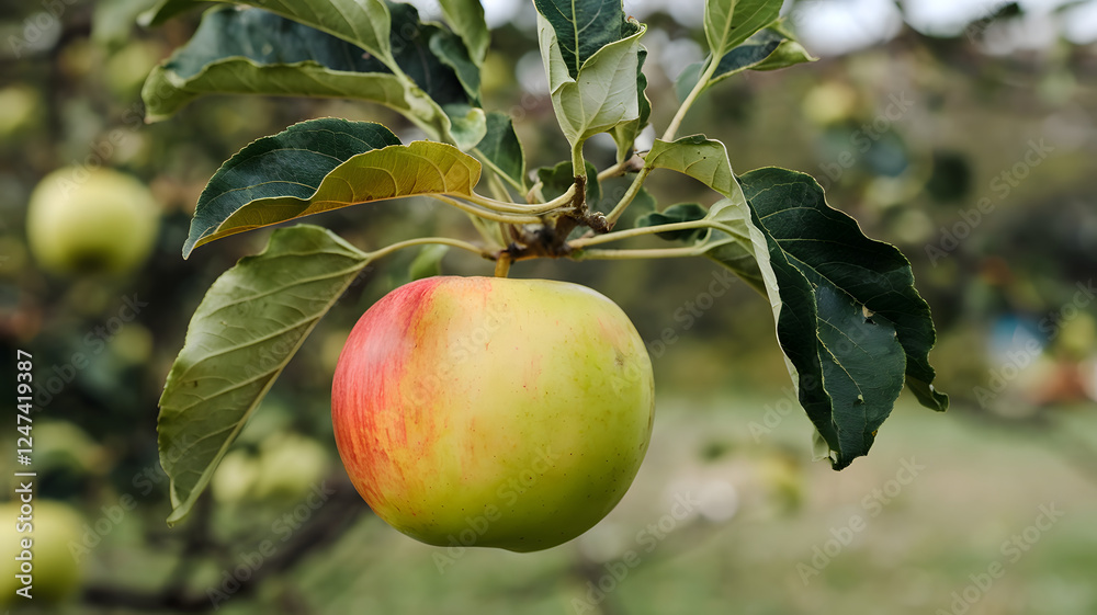 Wax apple hanging from a tree. Wax apple hanging from a tree.
