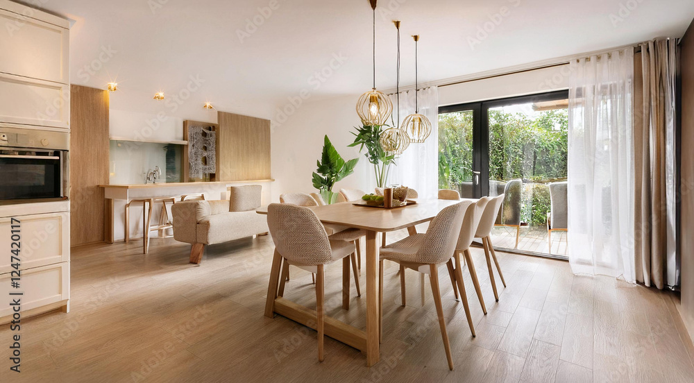 Fototapeta premium dining room design interior