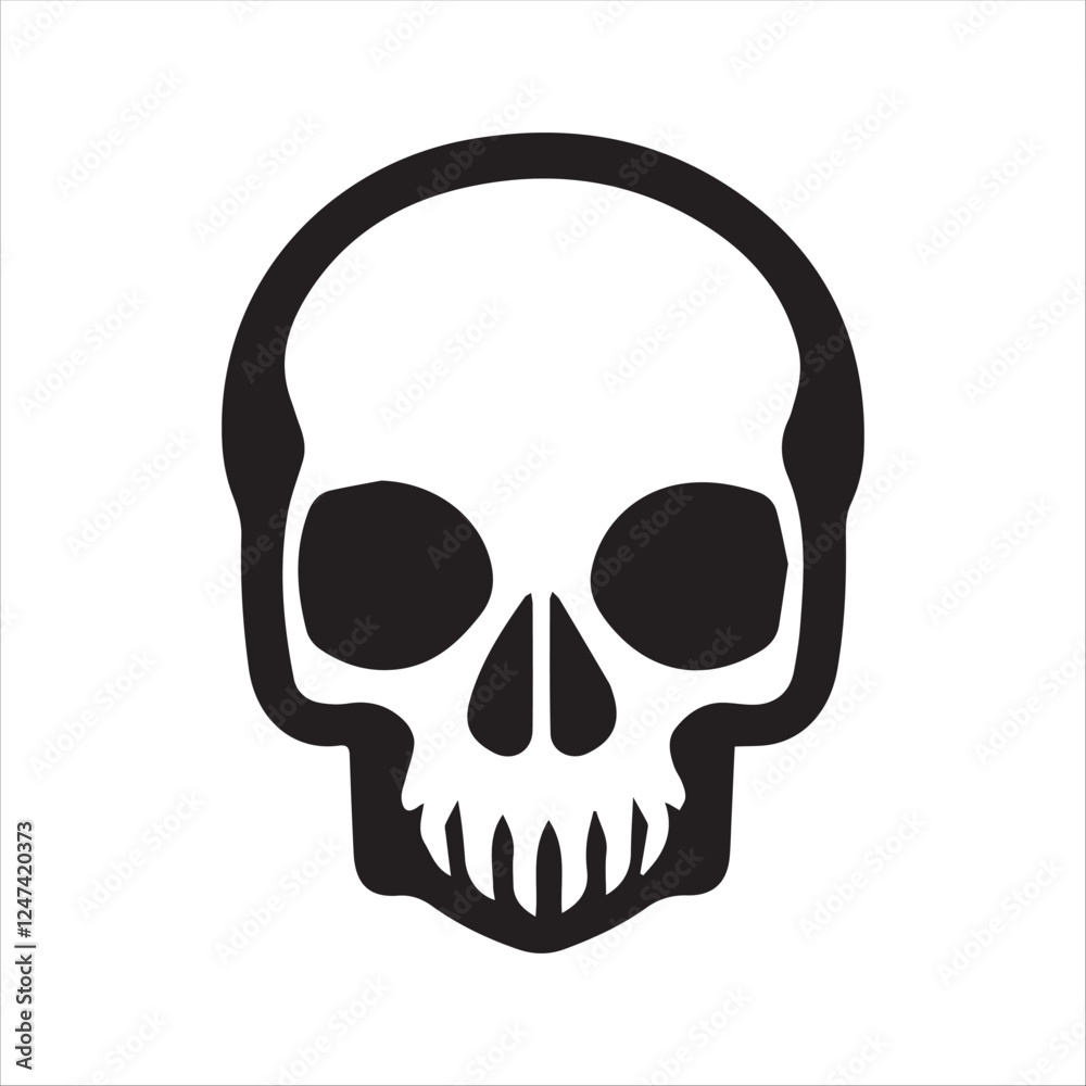 Fototapeta premium Skull logo vector