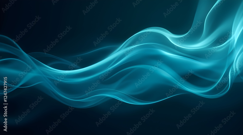 Abstract Blue Wave Background. Modern Swirling Light Design. Dynamic Motion Art. Fluid Teal Curves on Dark Backdrop. Futuristic Wallpaper. Abstract Blue Wave Background. Modern Swirling Light Design. Dynamic Motion Art. Fluid Teal Curves on Dark Backdrop. Futuristic Wallpaper.