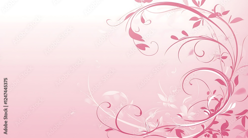 Delicate Pink Floral Design Background Image Delicate Pink Floral Design Background Image