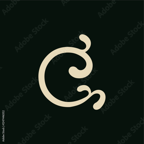 Wallpaper Mural Letter C logo design presents a stylish and versatile monogram, perfect for personal or corporate branding, brand identity corporate image editable vector. Torontodigital.ca