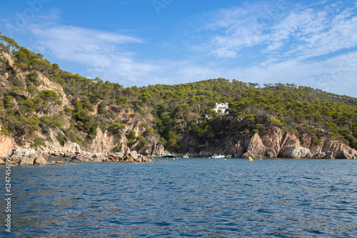 Summer sea view of the Costa Brava
