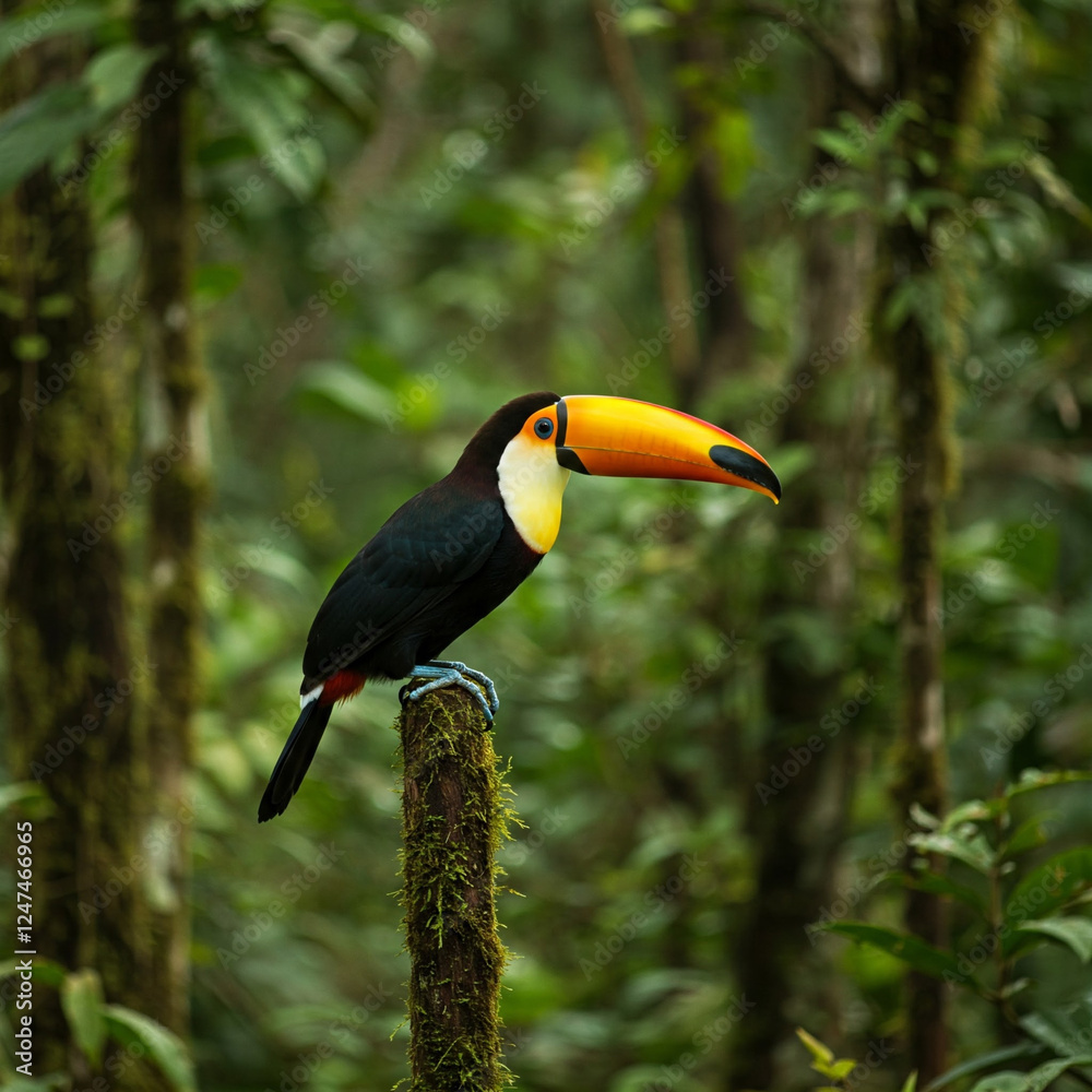 Fototapeta premium toucan on a branch