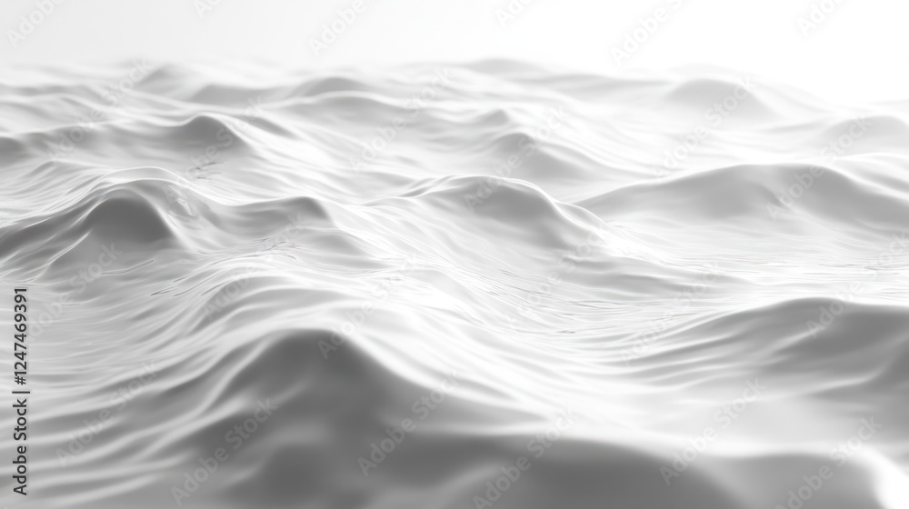White abstract wave landscape; soft light background; digital art; website texture White abstract wave landscape; soft light background; digital art; website texture