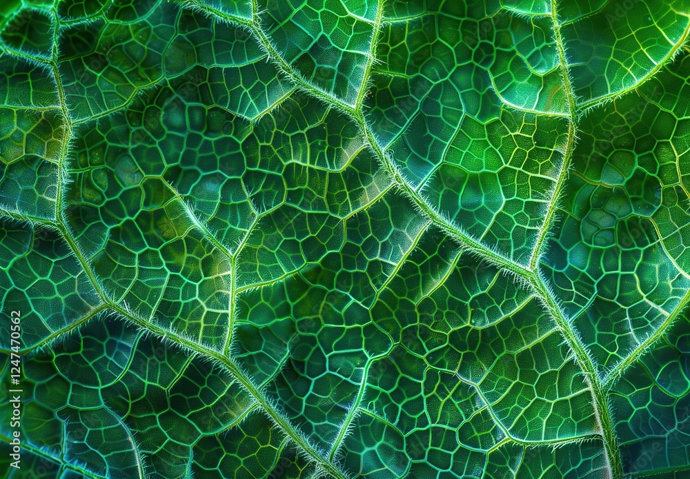 Naklejka premium green leaf macro