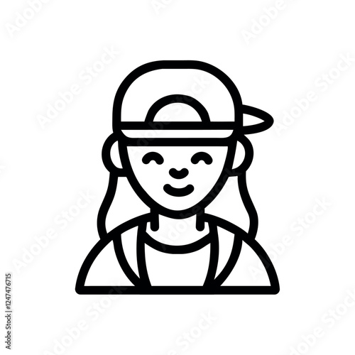 Hip hop girl urban fashion portrait