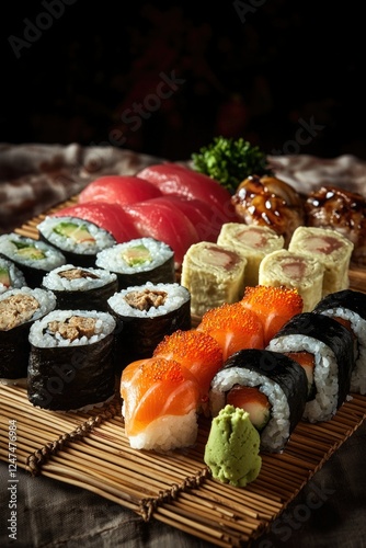 Delicious Asian Sushi Platter