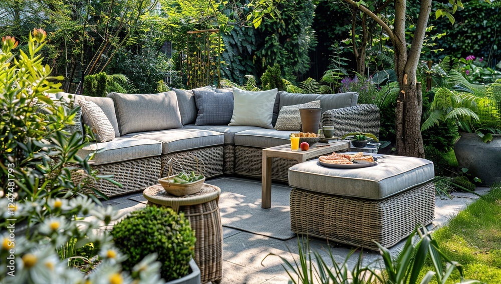 Naklejka premium furniture in garden 
