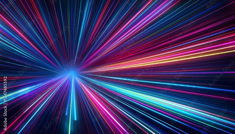 Laser beams diagonal beams of light on a dark background. Colorful light paths with movement effect graphic resource Laser beams diagonal beams of light on a dark background. Colorful light paths with movement effect graphic resource